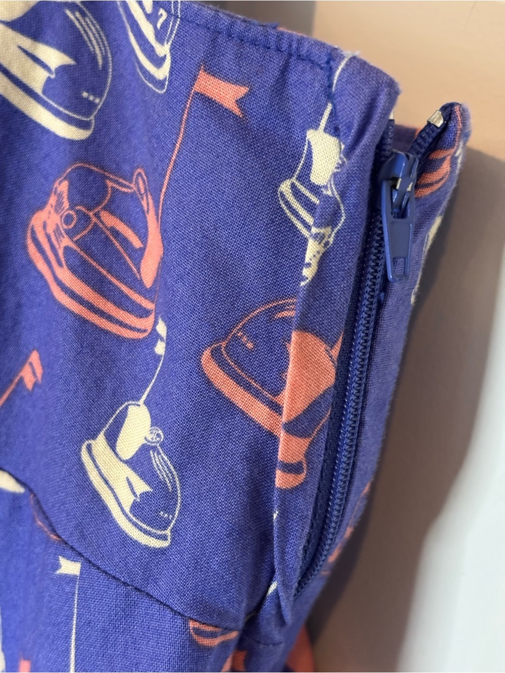 Bea & Dot ModCloth Purple Bumper Car Print Sleeveless Fit Flare Dress 1X - Picture 5 of 10
